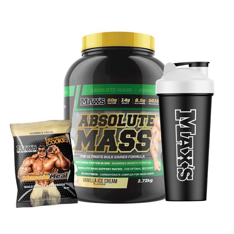 Load image into Gallery viewer, MAX'S Absolute MASS 2.72kg - Vanilla Ice Cream Bundle
