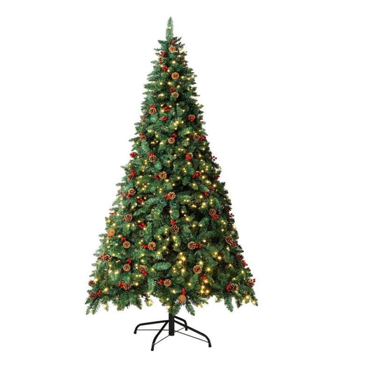 Tinseltown LED Christmas Tree 1.8M Xmas Trees Decorations Green with Ornaments 6 Feet