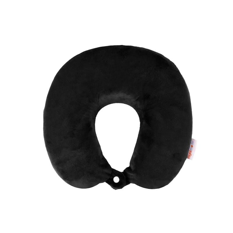 Load image into Gallery viewer, Flightmode Deluxe Memory Foam Travel Pillow Black
