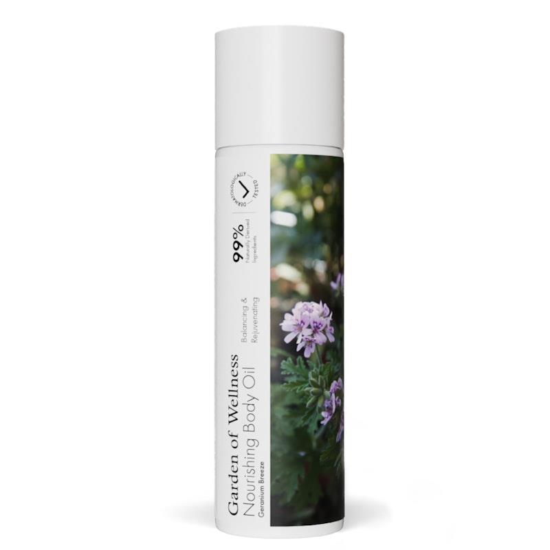 Load image into Gallery viewer, Garden of Wellness Nourishing Body Oil Geranium Breeze 120ml
