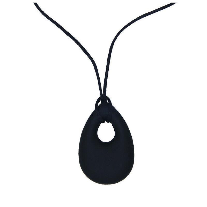 Load image into Gallery viewer, Sensory Safari Sensory Necklace Tear Drop Black
