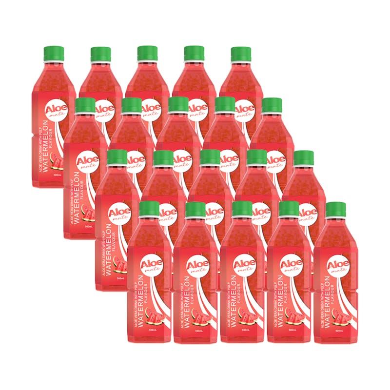 Load image into Gallery viewer, Aloe Mate Aloe Vera 500mL Watermelon 20Pack
