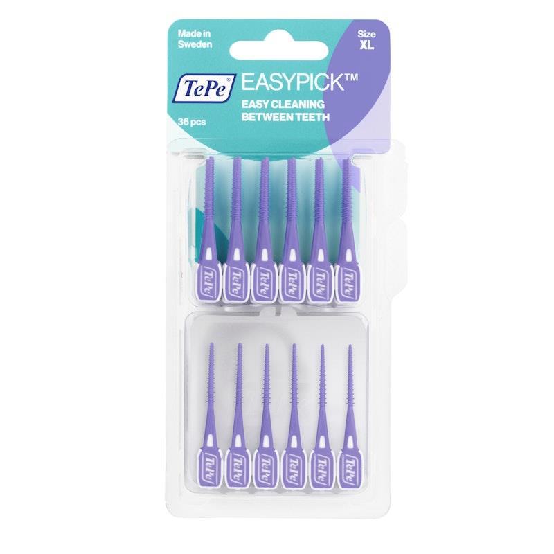 Load image into Gallery viewer, TePe EasyPick Interdental XL Purple 36 EasyPicks
