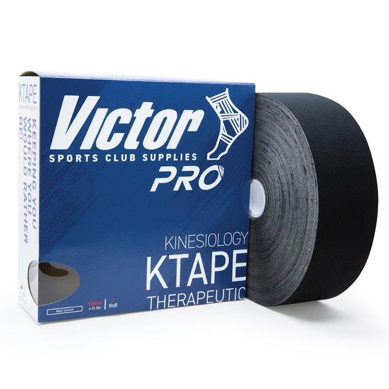 Load image into Gallery viewer, Victor Pro K-Tape 50mm x 31.5m Black
