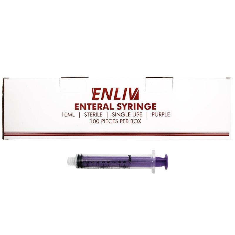 Load image into Gallery viewer, Enliv Enteral Syringe Sterile 10mL 100 Pieces/Box
