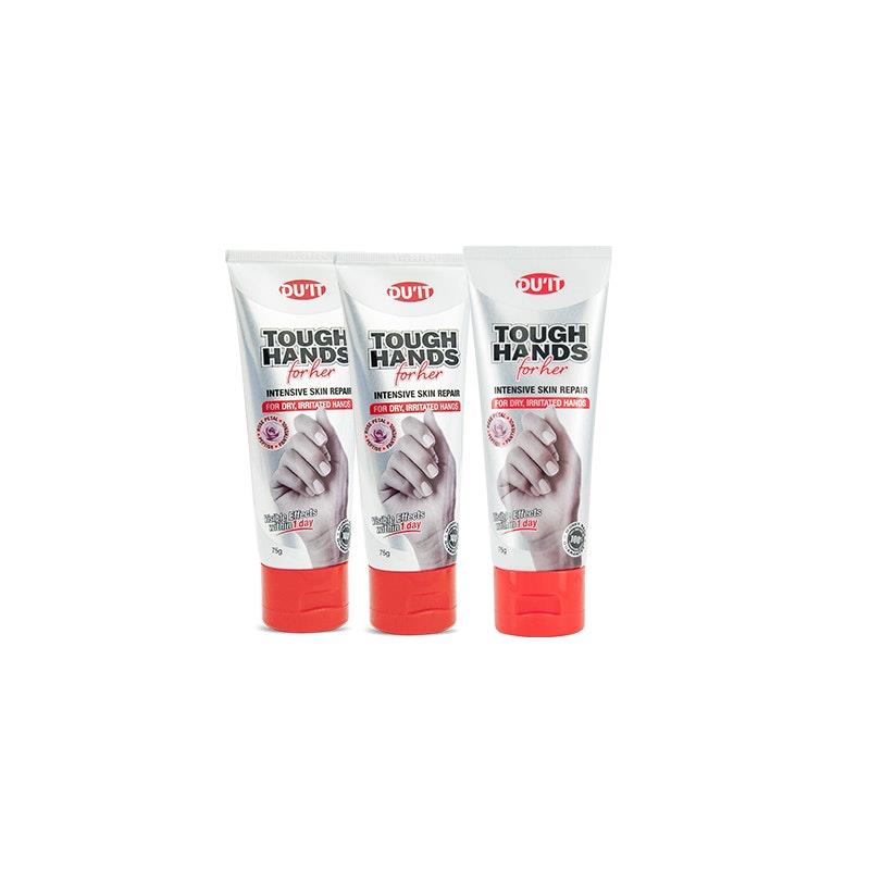 Load image into Gallery viewer, DU'IT Tough Hands for Her Rose 75g | Anti-Aging Hand Cream 3Pack
