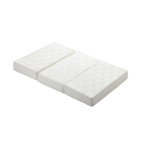 Bedra Bedding Folding Mattress 3-Fold Foldable Foam Mattresses Bed Mat White
