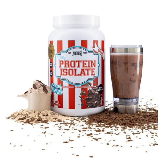 Adonis Gear Whey Protein Isolate (100% WPI) - Double Chocolate - 900g 30Serves