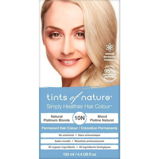 Tints of Nature 10N Natural Platinum Blonde Permanent Hair Dye 130ml