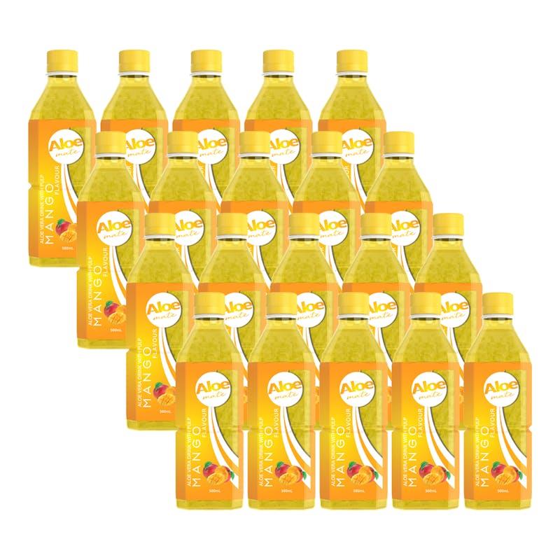 Load image into Gallery viewer, Aloe Mate Aloe Vera 500mL Mango 20Pack
