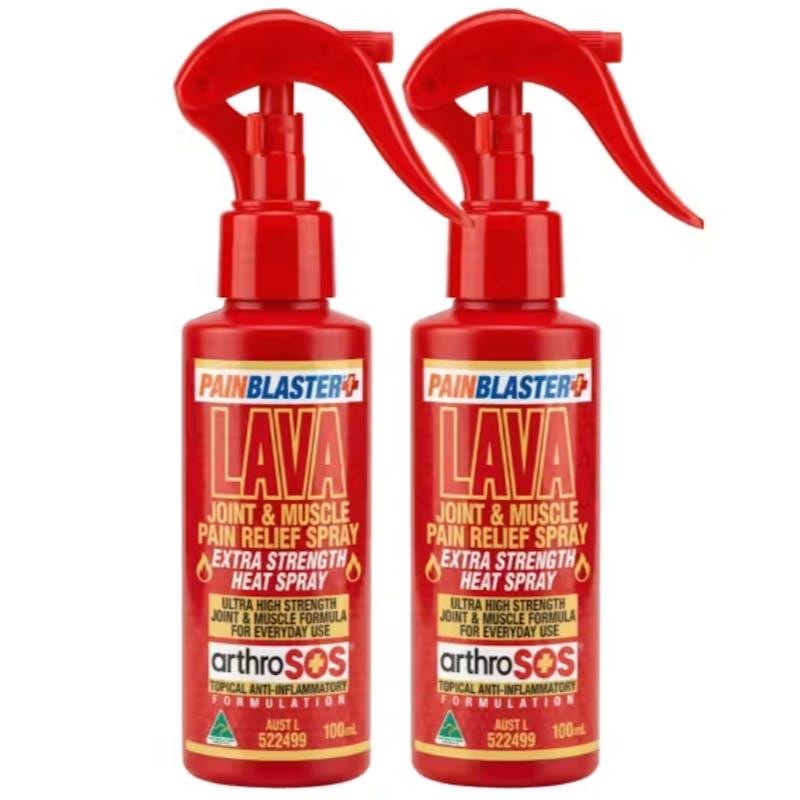 Load image into Gallery viewer, PAIN BLASTER Lava Joint &amp; Muscle Pain Relief Spray 100ml by Athelite 2Pack
