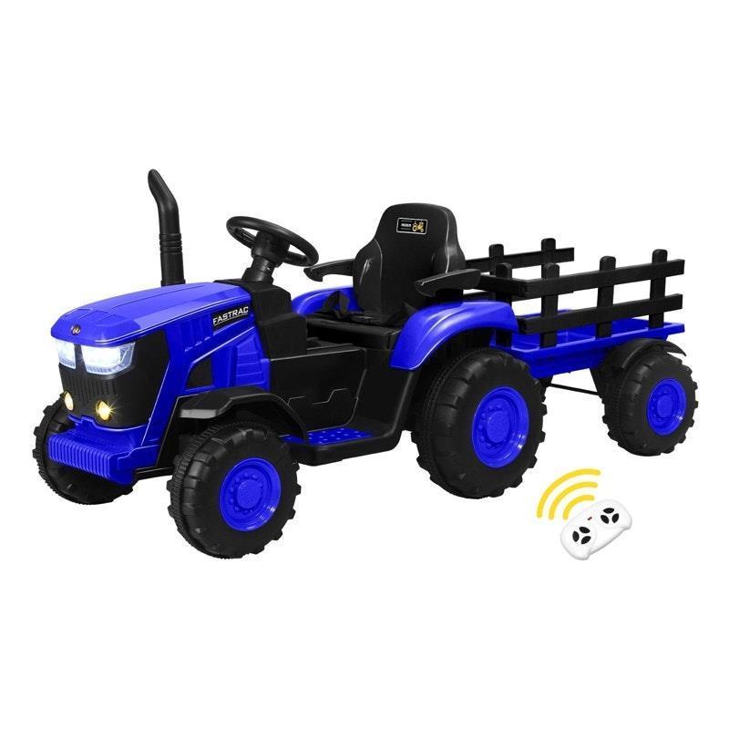Load image into Gallery viewer, Mazam Kids Ride On Car Tractor Trailer 12V Remote Electric Toddlers Toy XL Blue
