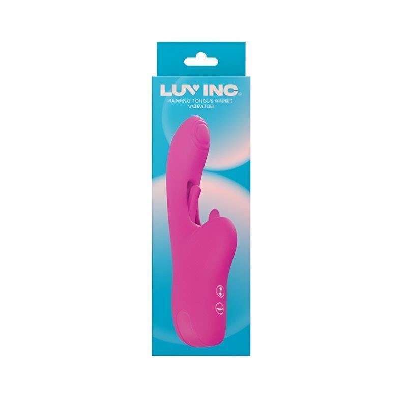 Load image into Gallery viewer, Luv Inc Tapping Tongue Rabbit Vibrator - Pink 1Piece

