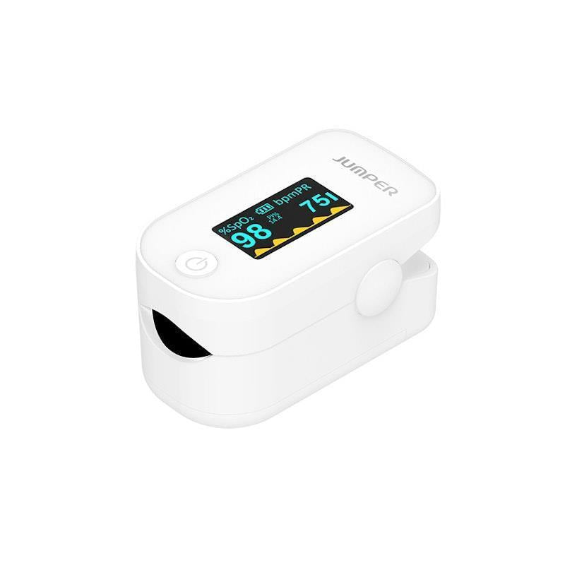 Load image into Gallery viewer, Jumper Finger Pulse Oximeter with Alarm Feature &amp; Perfusion Index 1Unit
