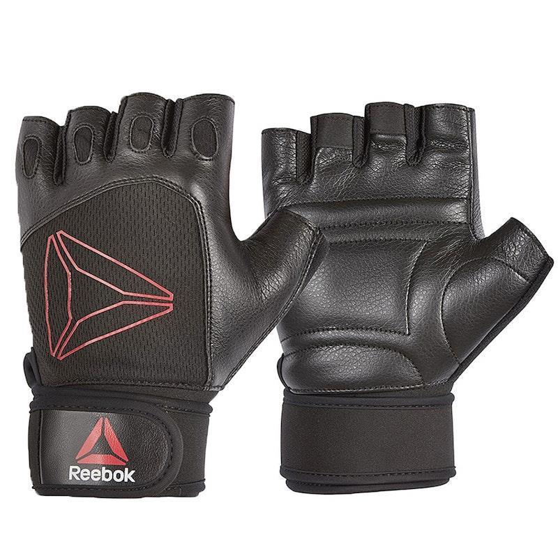 Load image into Gallery viewer, Reebok Lifting Gloves - Black, Red/Small Small
