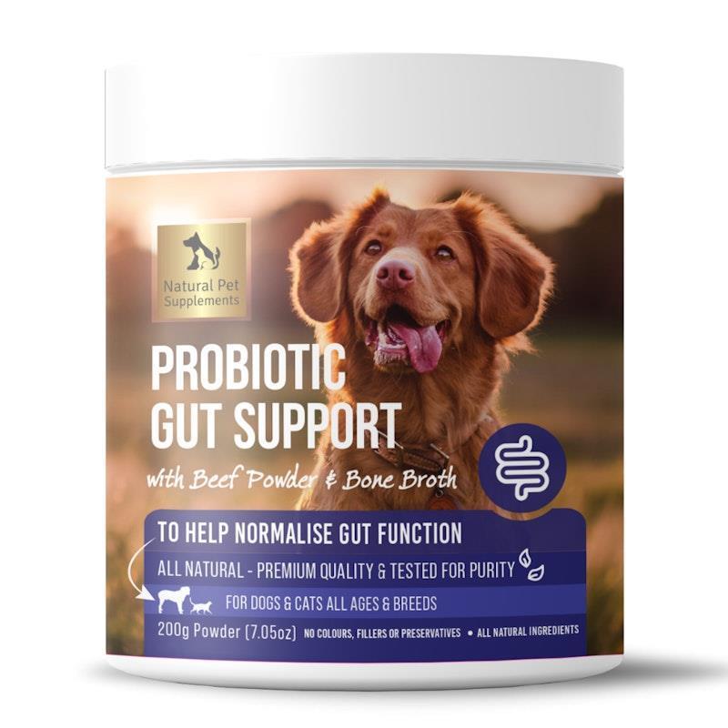 Load image into Gallery viewer, Natural Pet Supplements Probiotic Gut Support for Dogs and Cats 200g
