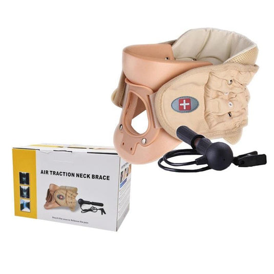 Caremax Cervical Collar Air Traction Neck Brace Belt with Pump 1Unit