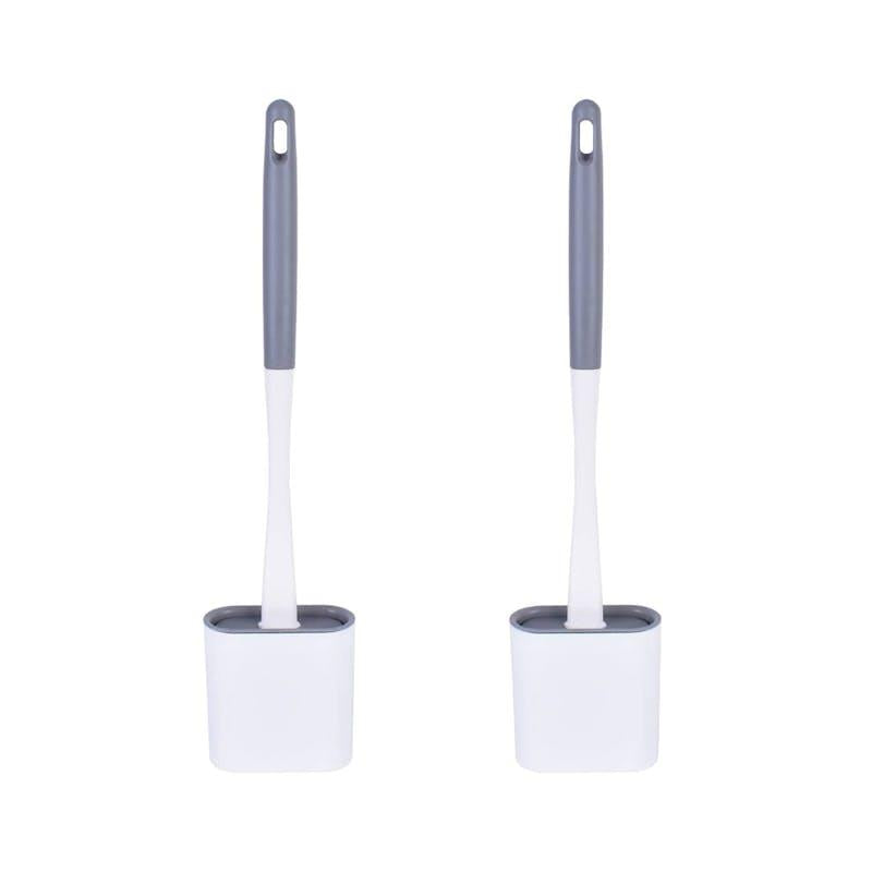 Load image into Gallery viewer, Clevinger Flexible Silicone Toilet Brush &amp; Holder 2Pack
