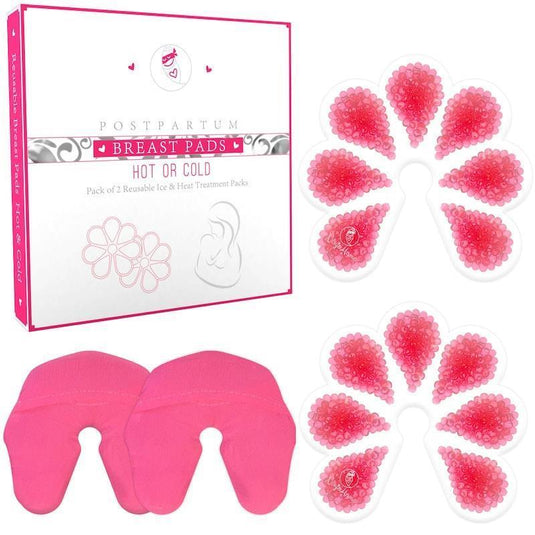Ninja Mama Breast Therapy Packs - Pack Of 2 (Hot Or Cold) with 2 washable sleeves