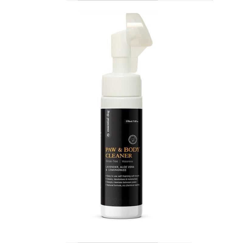 Load image into Gallery viewer, Essential Dog Rinse-Free Portable Dog Paw &amp; Coat Cleaner (Aloe, Lemongrass &amp; Lavender) 150ml
