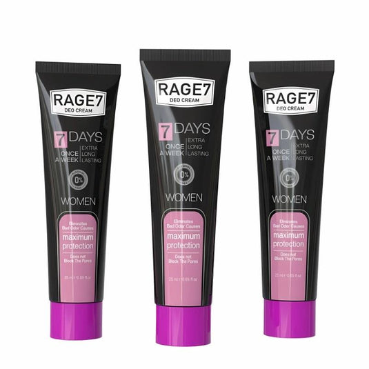 RAGE7 Deo Cream - 25ml Women Trio Pack