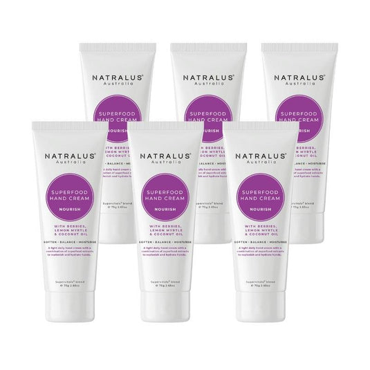 Natralus Superfood Hand Cream Nourish 6Pack