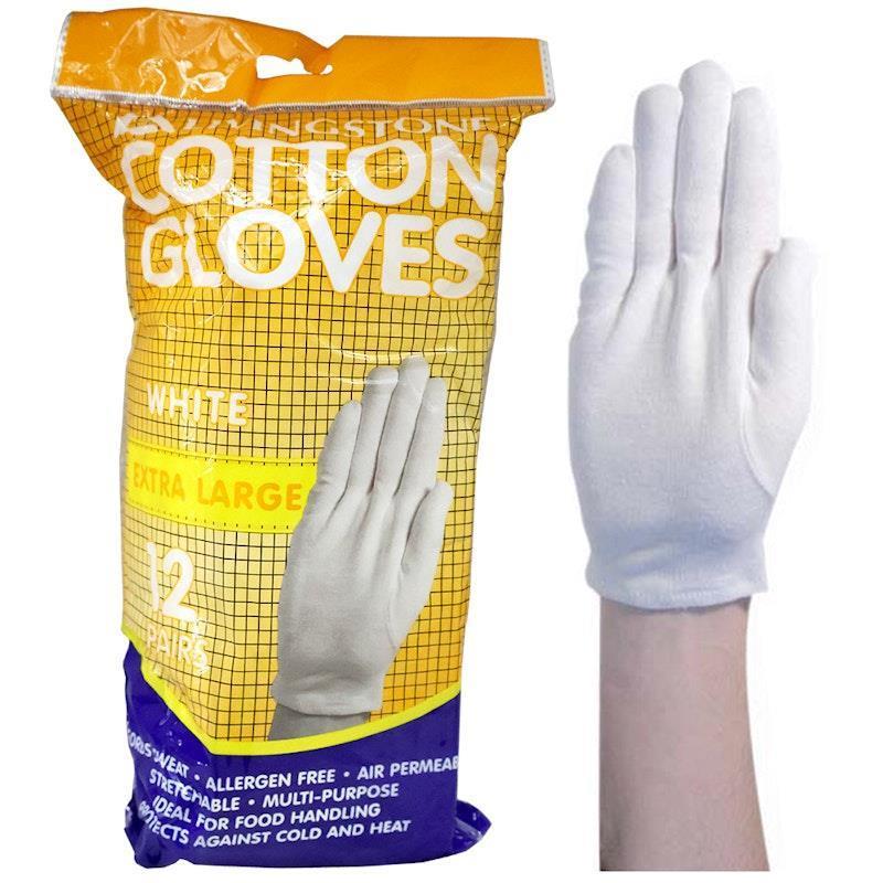 Load image into Gallery viewer, Livingstone Cotton Gloves Extra Large 12 Pairs/Bag
