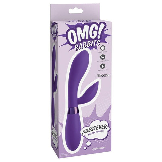 Pipedream OMG Rabbits Bestever Silicone Vibrator Purple