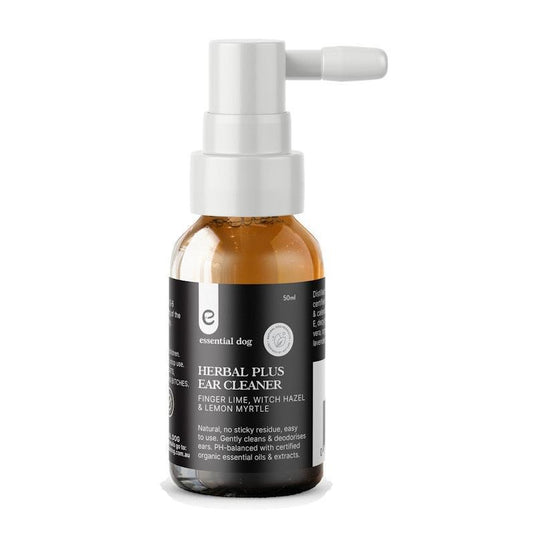 Essential Dog Herbal Dog Ear Cleaner: Witch Hazel, Finger Lime and Lemon Myrtle 50ml