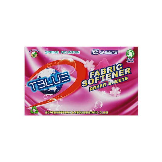 TBLUE Fabric Softener Dryer Sheet Spring Mountain Pack of 105 Sheets