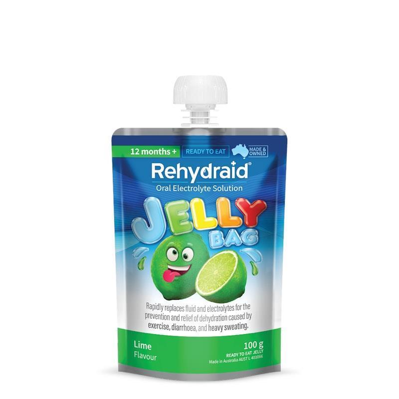 Load image into Gallery viewer, Rehydraid Electrolyte Jelly Bags Lime 24x100g
