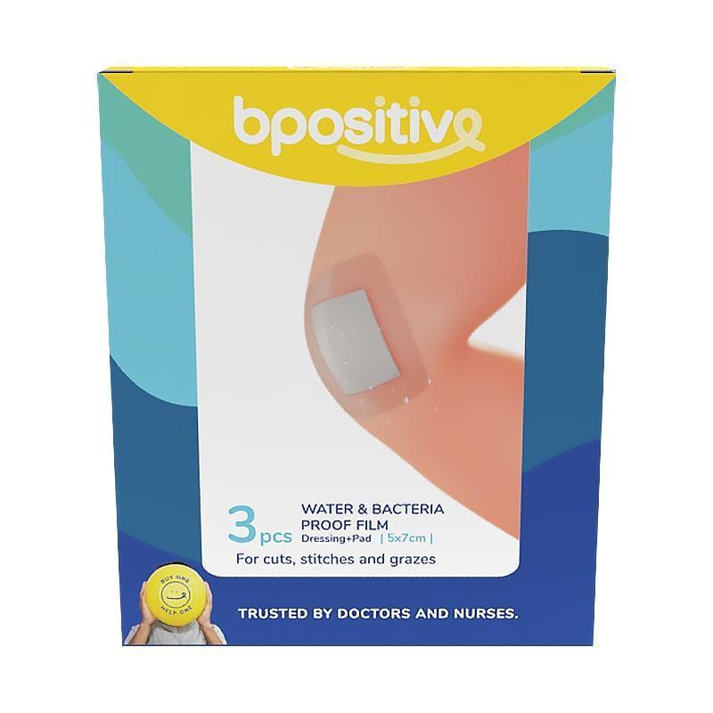 Load image into Gallery viewer, bpositive Water &amp; Bacteria-Proof Dressing Pad 5x7cm 2Pack
