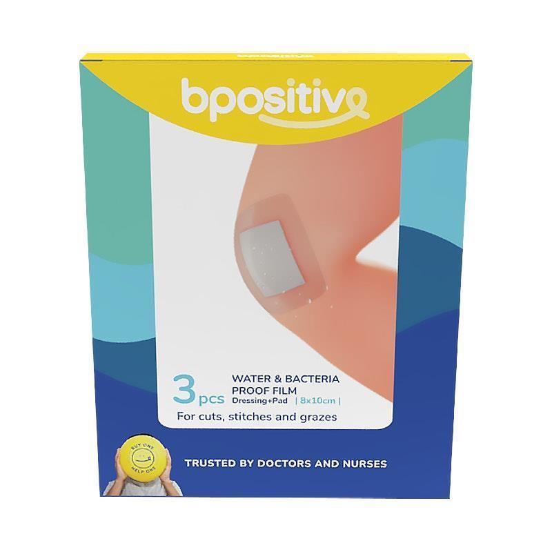Load image into Gallery viewer, bpositive Water &amp; Bacteria-Proof Dressing Pad 8x10cm 2Pack
