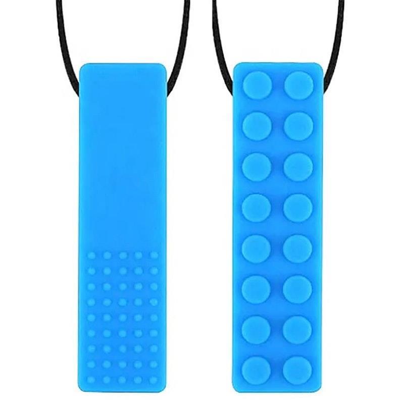 Load image into Gallery viewer, Sensory Safari Sensory Necklace Block Blue
