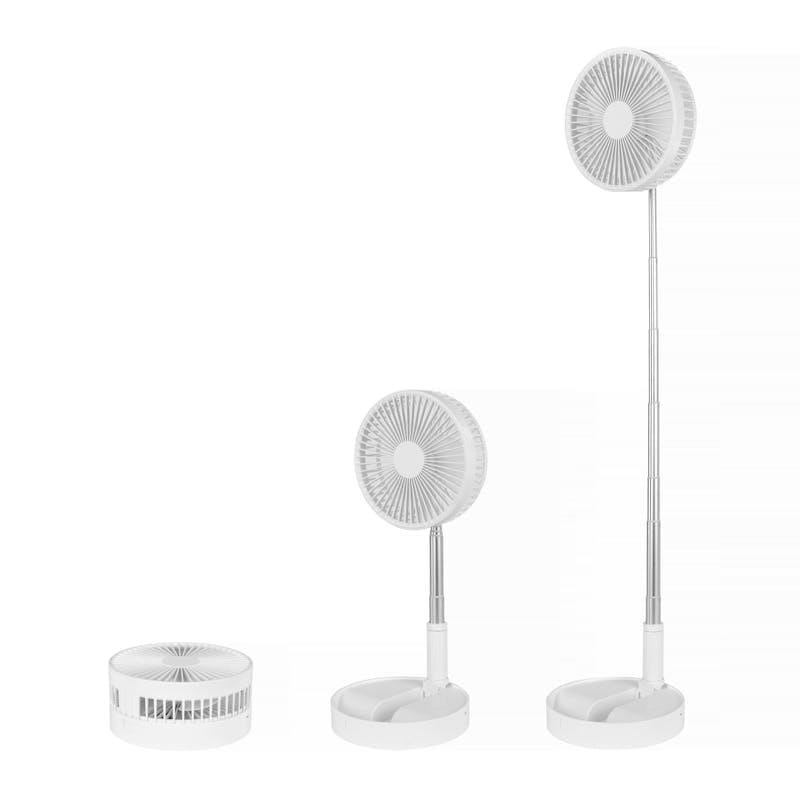 Load image into Gallery viewer, Living Today Folding Telescopic 4.5W Portable Height/Tilt Adjustable Rechargeable Cordless Fan 1Unit
