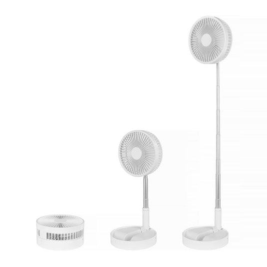 Living Today Folding Telescopic 4.5W Portable Height/Tilt Adjustable Rechargeable Cordless Fan 1Unit