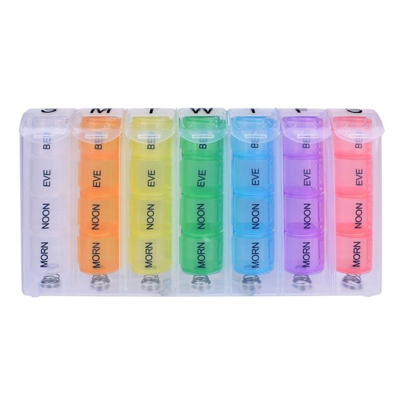 Load image into Gallery viewer, Flightmode 7 Day Travel Pill Box Medicine Organiser with Individual Daily Compartment 1Unit

