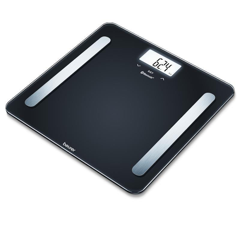 Load image into Gallery viewer, Beurer BF600B Bluetooth Glass Body Fat Scale: Pure Black 1unit
