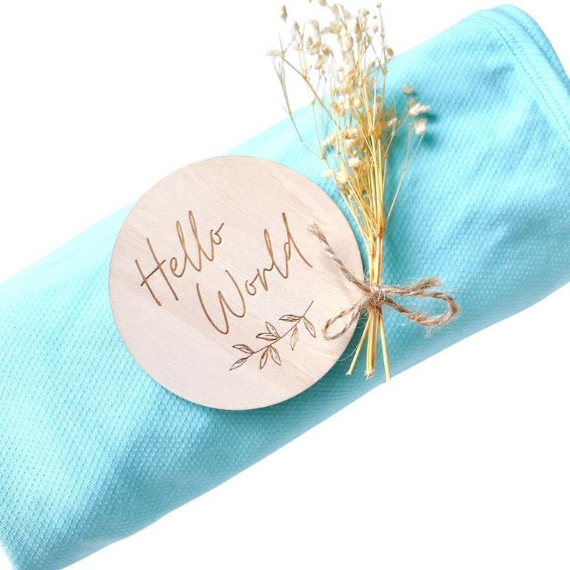 Load image into Gallery viewer, Baby Loves Sleep Koala Hugs Summer Newborn Swaddle Wrap - Cool Mint One Size
