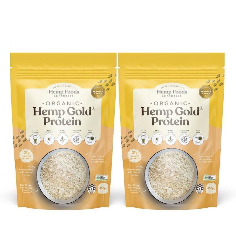Load image into Gallery viewer, Hemp Foods Australia Organic Hemp Gold Protein Powder 450g Twin Pack
