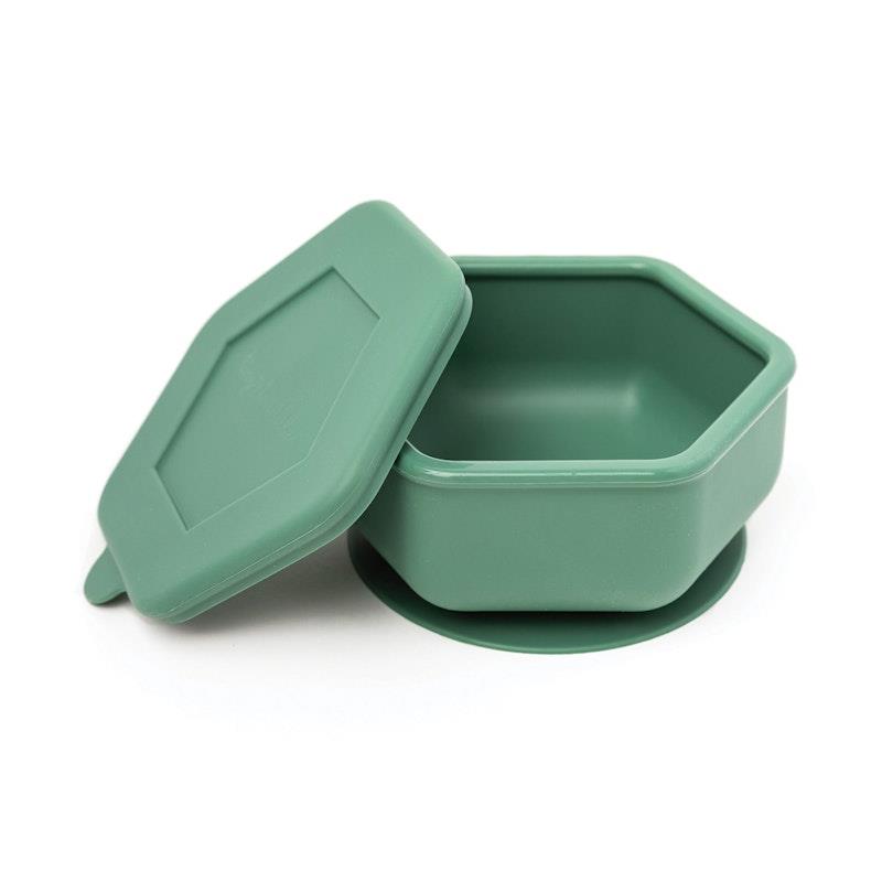Load image into Gallery viewer, Tiny Twinkle Silicone Suction Bowl Olive Green
