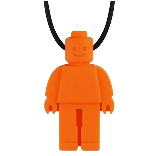 Sensory Safari Sensory Necklace Block Man Orange