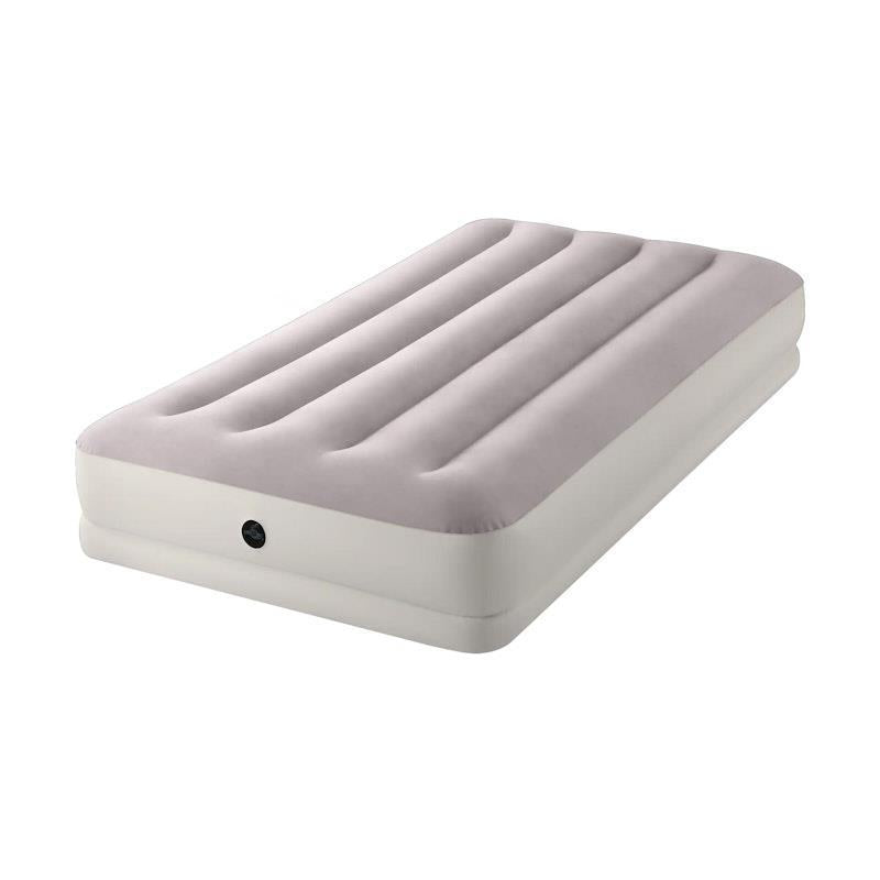 Load image into Gallery viewer, Intex Dura-Beam Prestige Mid-Rise Inflatable Twin Airbed with USB Pump Cream
