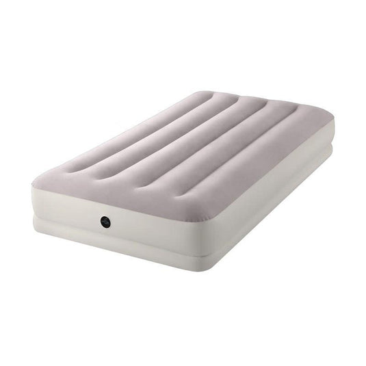 Intex Dura-Beam Prestige Mid-Rise Inflatable Twin Airbed with USB Pump Cream