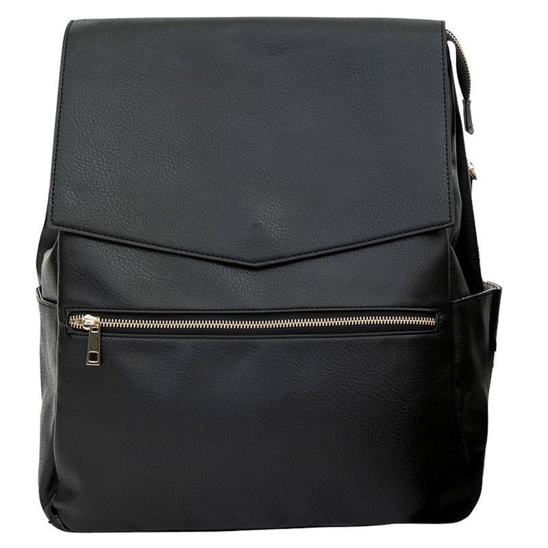 Load image into Gallery viewer, Hannah &amp; Henry Classic Nappy Bag Backpack Black
