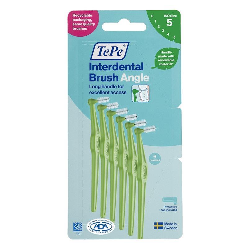 Load image into Gallery viewer, TePe® Interdental Brushes - Angle™ Green-Size 5
