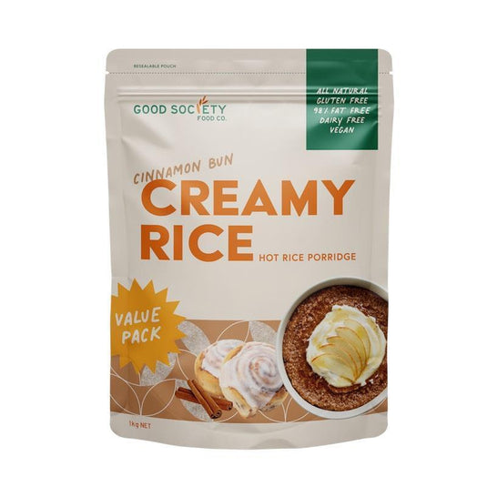 Good Society Food Co. Creamy Rice - Cinnamon Bun 1Kg