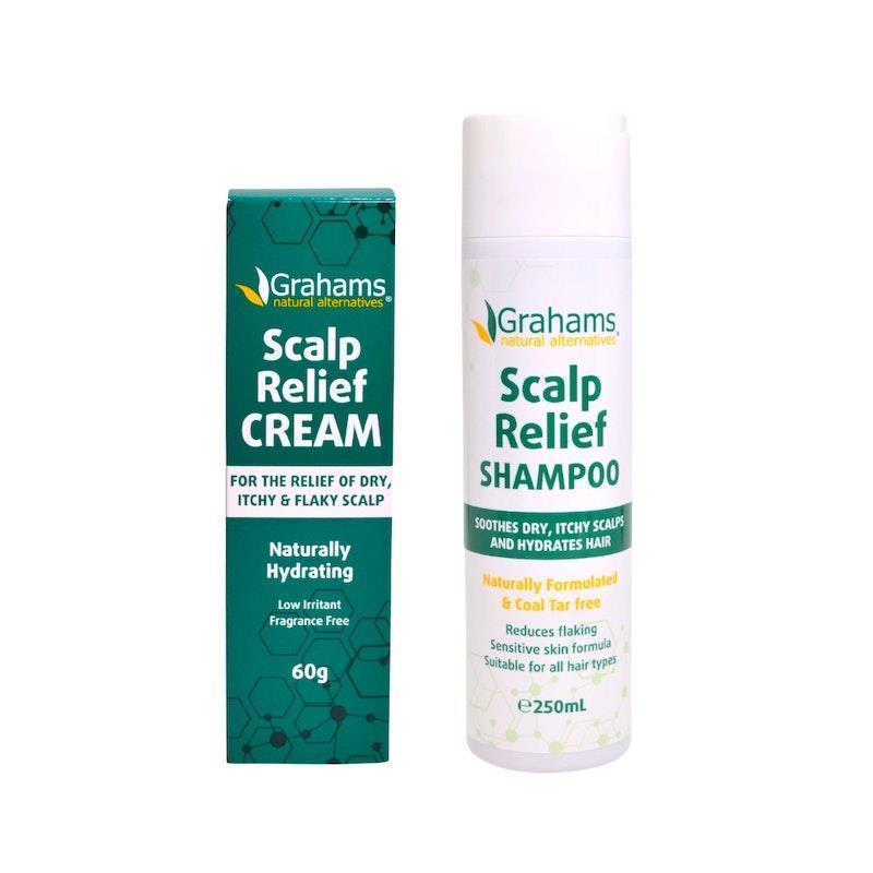 Load image into Gallery viewer, Grahams Natural Dandruff Relief Pack Scalp Cream 60g / Scalp Relief Shampoo 250ml PACK
