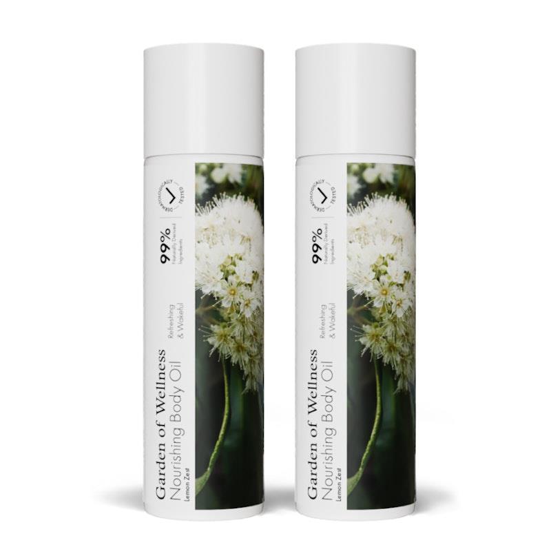 Load image into Gallery viewer, Garden of Wellness Nourishing Body Oil Lemon Zest 2Pack
