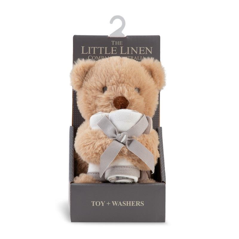 Load image into Gallery viewer, The Little Linen Company Plush Toy &amp; Washers Nectar Bear

